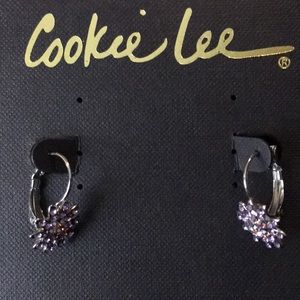 BNWT Cookie Lee Earrings - crystal details